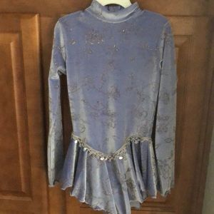 Purple figure skating dress